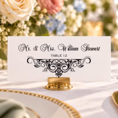 Flat Place Card